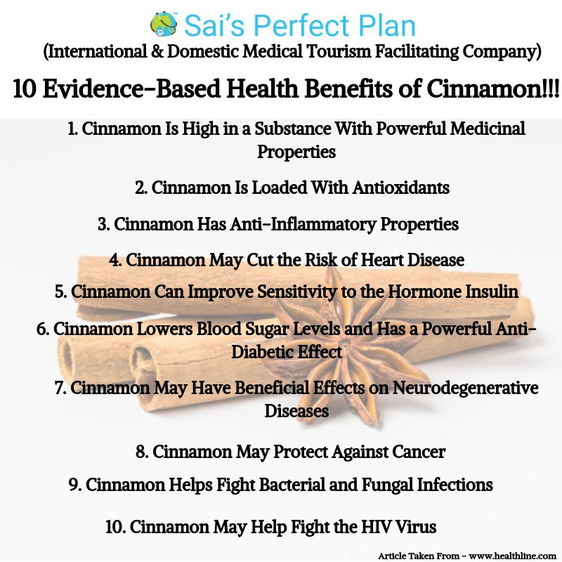 10 Evidence-Based Health Benefits of Cinnamon!!!